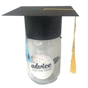 Graduation Advice Mason Jar - Cap Lid High School College Gift Seniors School
